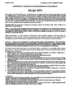 SPV Instructions